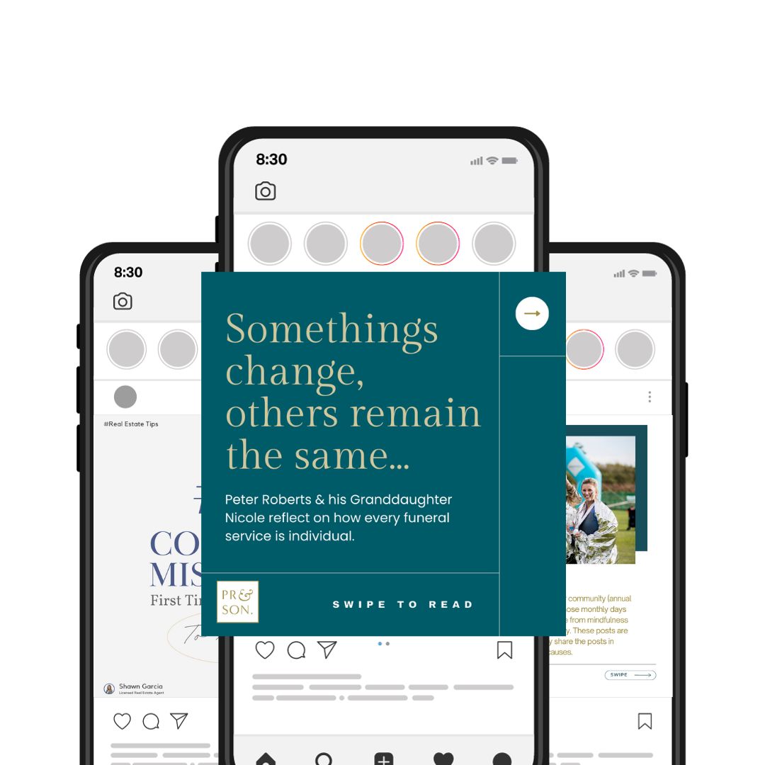 Elegant Phone Mockup Design Catalog Instagram Post