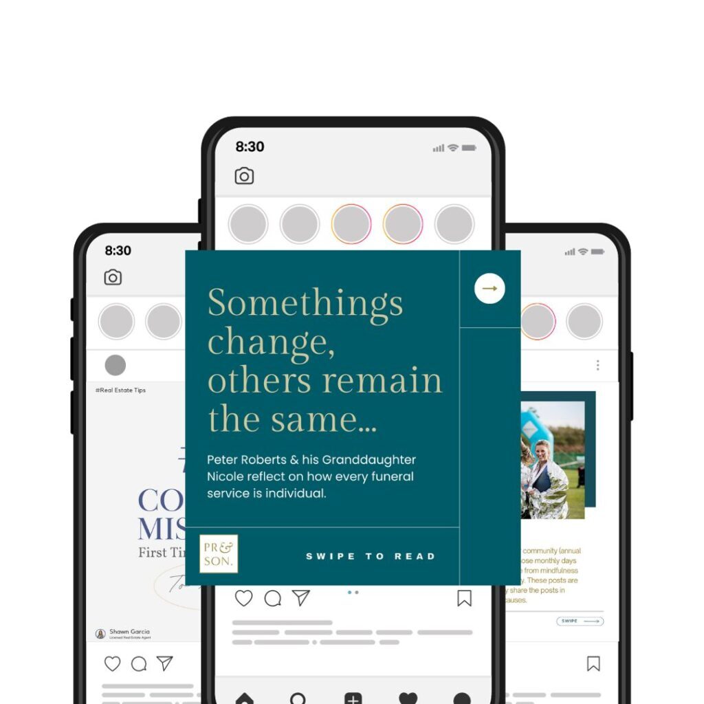 Elegant Phone Mockup Design Catalog Instagram Post